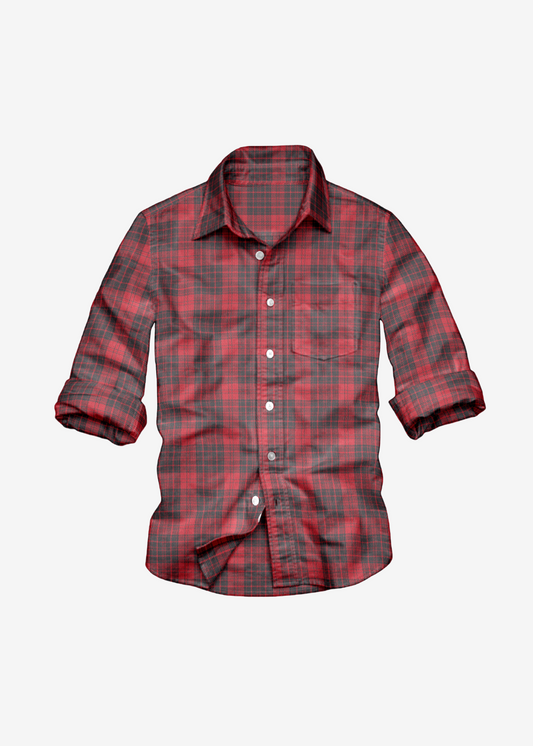 Abstract Print Cotton Full Shirt - Style & Comfort